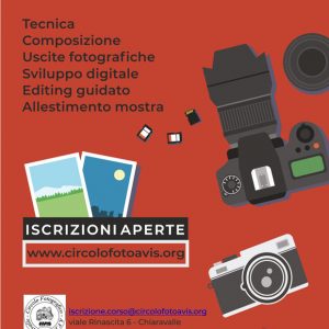 33° CORSO DI FOTOGRAFIA iscrizioni aperte – Circolo fotografico Avis Chiaravalle F.B.I.